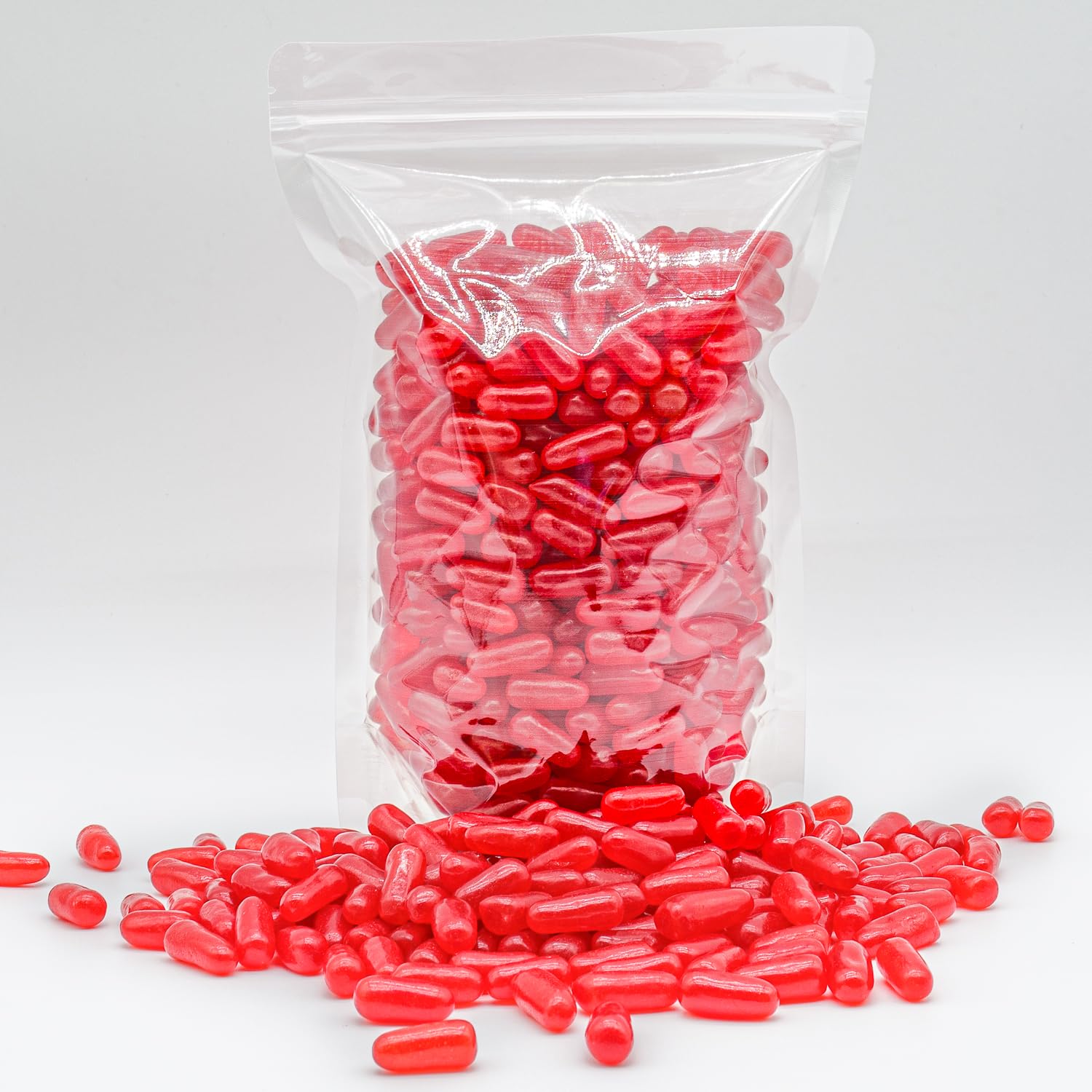 Hot Tamales Cinnamon Chewy Candy 1 lb - Bulk Resealable Bag, Kosher, Gluten & Fat Free