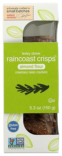 Raincoast Crisps, Crisp Almond Rosemary Raisin, 5.3 Ounce