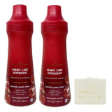 Bath & Body Works Winter Candy Apple 2 Pack Fabric Care Detergent Gift Set with a Natural Oats Bar Soap