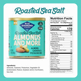 Blue Diamond Almonds, Mixed Nuts Roasted Sea Salt Deluxe Snack Nuts, Almonds, Pistachios, and Cashews, 14oz. Can (Pack of 1)