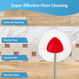 4 Pack Spin Mop Replacements Heads Compatible for O ceda EasyWring 1 Tank System, Microfiber Mops Head Refills , 1 Triangle Head Base and 30-58in