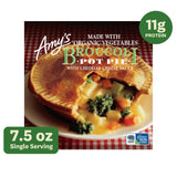 Amy's Frozen Meals, Broccoli Pot Pie, Made With Organic Vegetables, Microwave Meal, 7.5 Oz