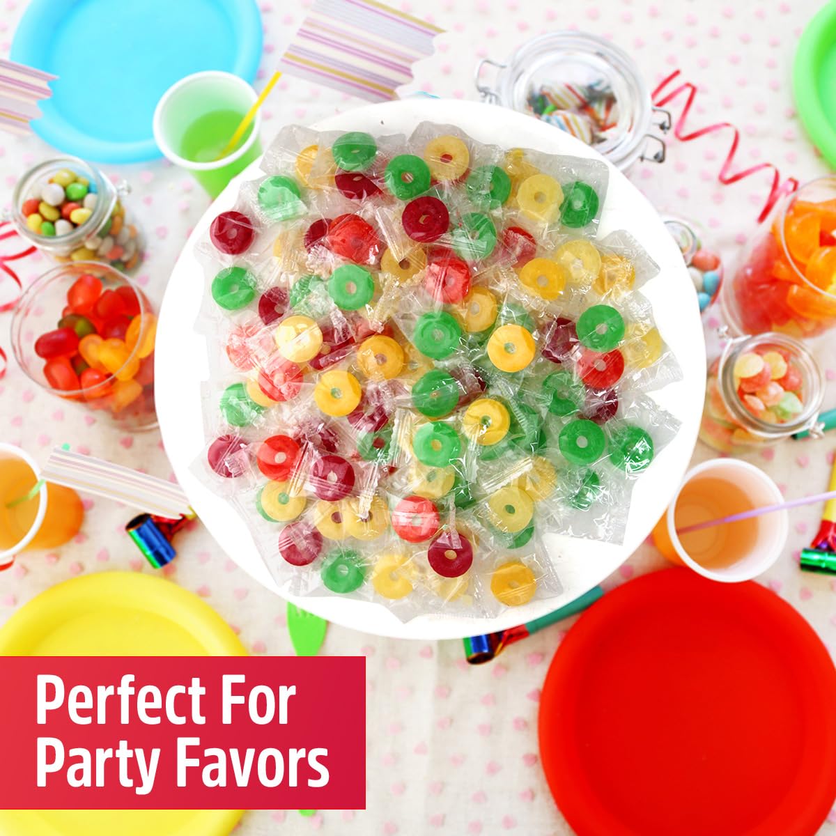 Assorted Hard Fruit Candy Bulk - Bulk Candy Individually Wrapped, Ideal Candies Bulk for Buffets and Party Favors or Snacking at Home, Perfect