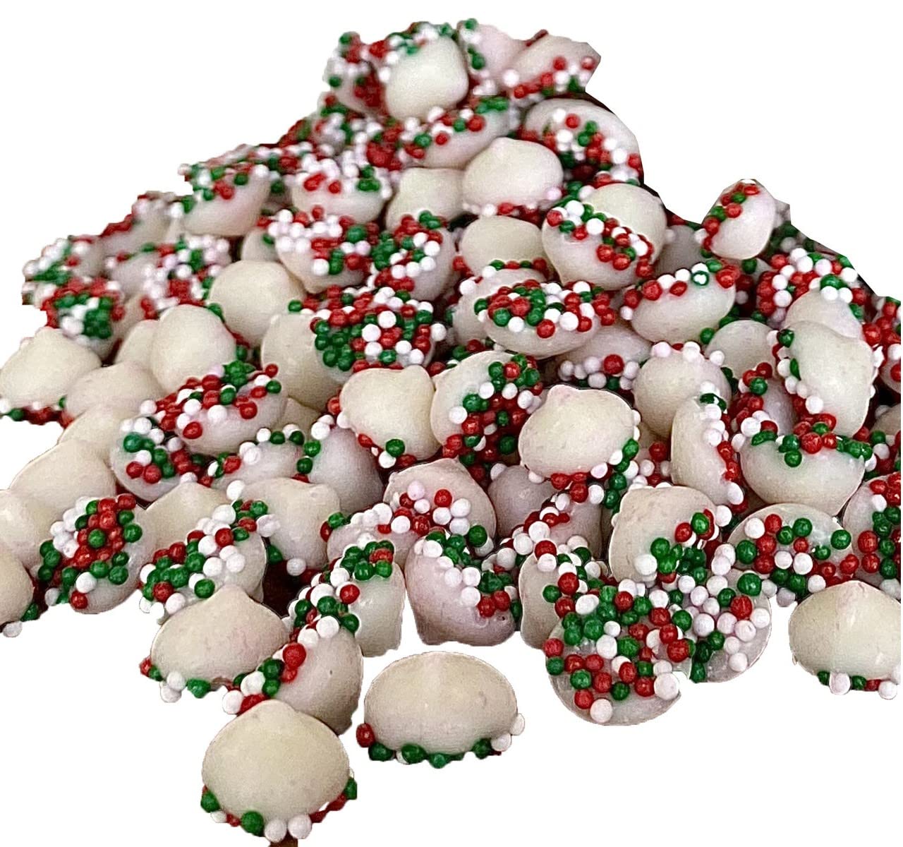 WinCrest Christmas Chocolate Nonpareils - 1.25 Lb Tub (Mini Mint Drops)