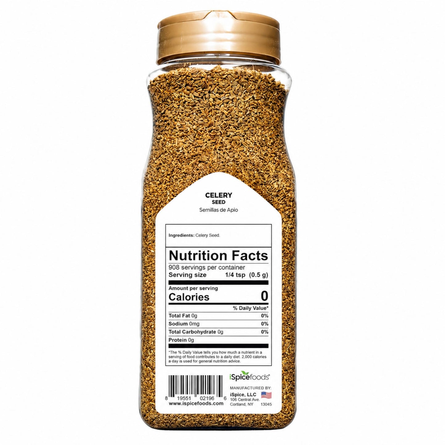 iSpice | Celery Seed Whole | Bulk Size | Gourmet Spice | Kosher (16 Ounce)