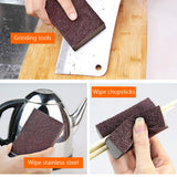 Goeielewe 6-Pack Nano Emery Sponge Brush Eraser Scrub, Carborundum Cleaning Sponge Brush Household Cleaning Tools Cotton for Removing Rust Cleaning
