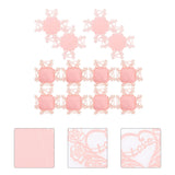 PLAFOPE 50pcs Pink Heart Rose Chocolate Wrappers Candy Foil Wrapping Papers Wedding Candy Cup Decor