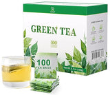 Soeos Green Tea, 6.3 oz (180g), 100 Tea Bags, Refreshing and Fragrant, Sustainably Sourced, Ideal for Hot or Iced Tea, Long-Lasting Freshness