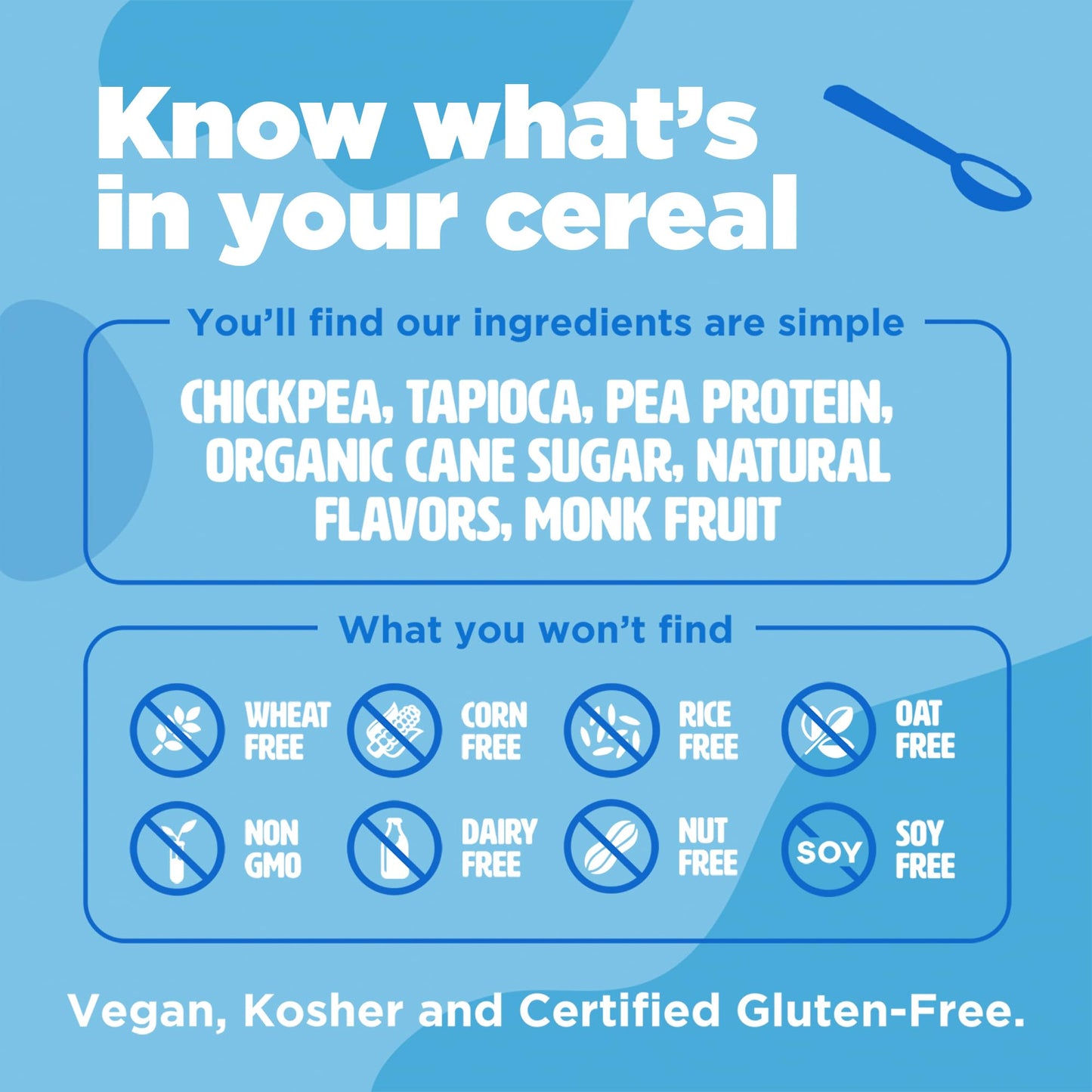 Three Wishes Grain-Free Protein Breakfast Cereal - 8g Protein and 3g Fiber - Healthy, Low-Sugar Breakfast Cereal, Gluten Free, Vegan-Friendly, Non-GMO