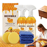 355ml Beeswax Wood Polish, 2026 New Natural Beeswax Furniture Polish and Cleaner Micro Molecularized Essential Oil Spray Furniture Restorer Includes A