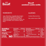 Lotus Biscoff Sandwich Cookies, Vanilla, 22 Cookies per pack, 7.76 Ounce