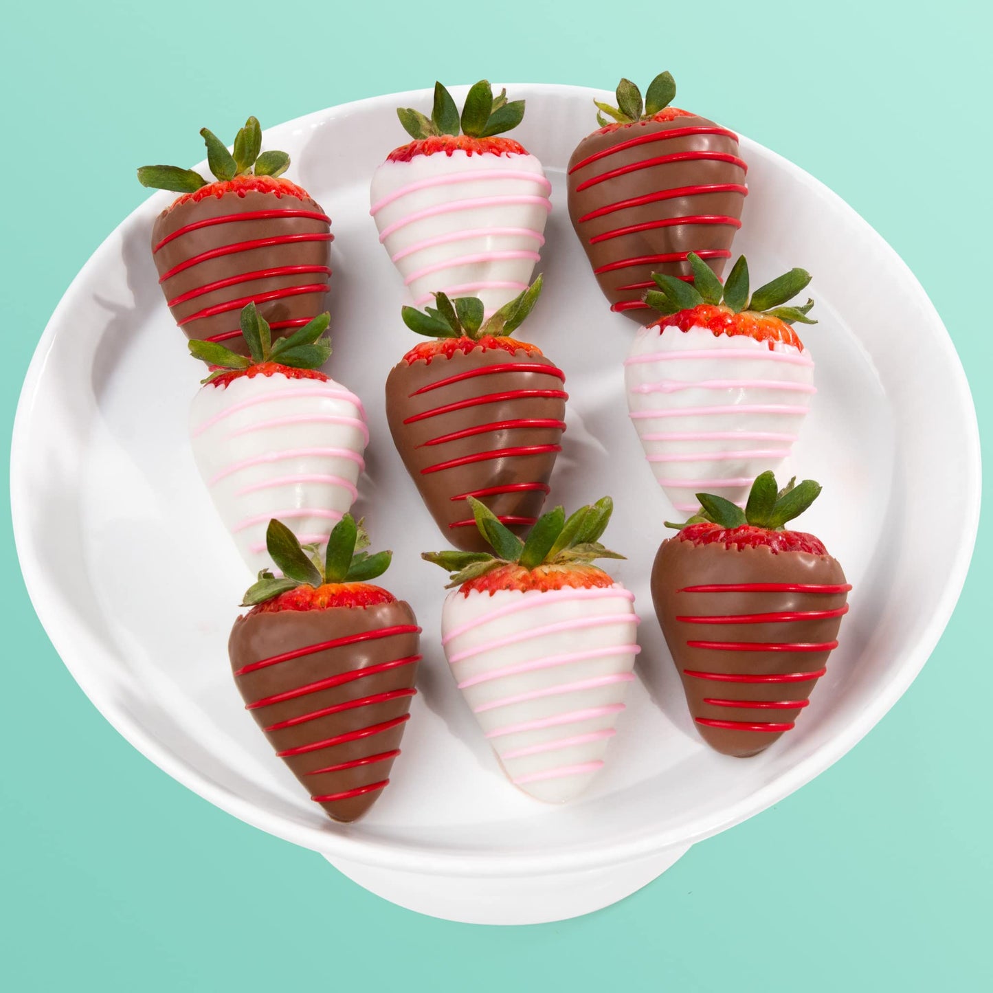 A Gift Inside Love Bites Dipped Strawberries - 9 Fun Size Berries for Mother's Day, Birthday, Thank You