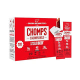 Chomps Snack Size Grass-Fed Original Beef Jerky Snack Sticks 0.5oz 24-Pack - Keto, Paleo, Whole30, 4g Lean Meat Protein, Gluten-Free, Zero Sugar Food