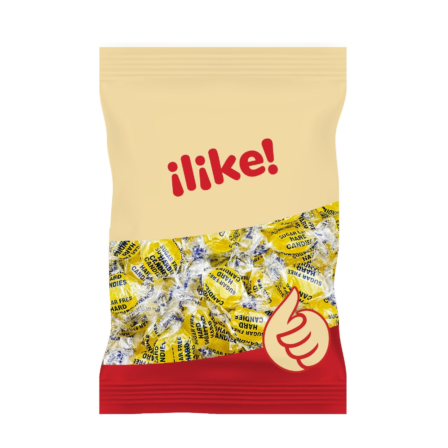 Sugar Free Lemon Drops | 1-Pound Pack | Sugar Free Hard Candy Individually Wrapped | Lemon Candy for Office Bowls, Snacking, and Sharing | Nostalgic