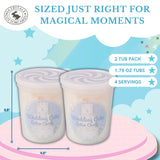 CHOCOLATE STORYBOOK Gourmet Flavored Cotton Candy - Unique Idea for Holidays, Birthdays, Gag Gifts, Party Favors (Wedding Cake, 1.75 oz, 2-Pack)
