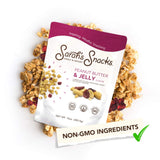 Peanut Butter and Jelly Snack Mix, Low Carb Granola, Non-GMO, Dairy Free, with Whole Grain Oats, Dried Cranberries, and Organic Cinnamon, Granola