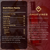 Amor Vines: Rosé Grape Juice - 100% Pure, Non-Alcoholic, No Water Added, Preservative-Free - 750ml Glass Bottles (Pack of 2)