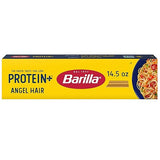 BARILLA Protein+ (Plus) Angel Hair - Protein from Lentils, Chickpeas & Peas - Good Source of Plant-Based Protein - Protein Pasta - Non-GMO - Kosher
