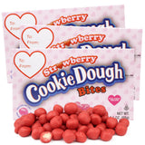 Strawberry Cookie Dough Bites, Limited Edition Movie Theatre Boxes, Festive Candy Gift, 3.1 Ounces (Pack of 3)