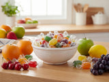 Assorted Hard Candy Fruit Barrels - 4 lbs Bulk Individually Wrapped Orange Cherry Apple Lemon Grape Fresh Sweet Individually Wrapped Classic Treats