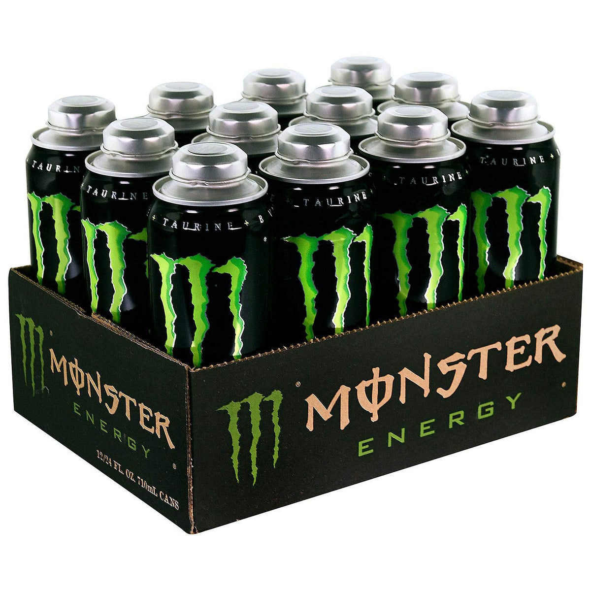Monster Energy 24 ounce cans with Resealable Lids (Mega Monster, 12 Cans)