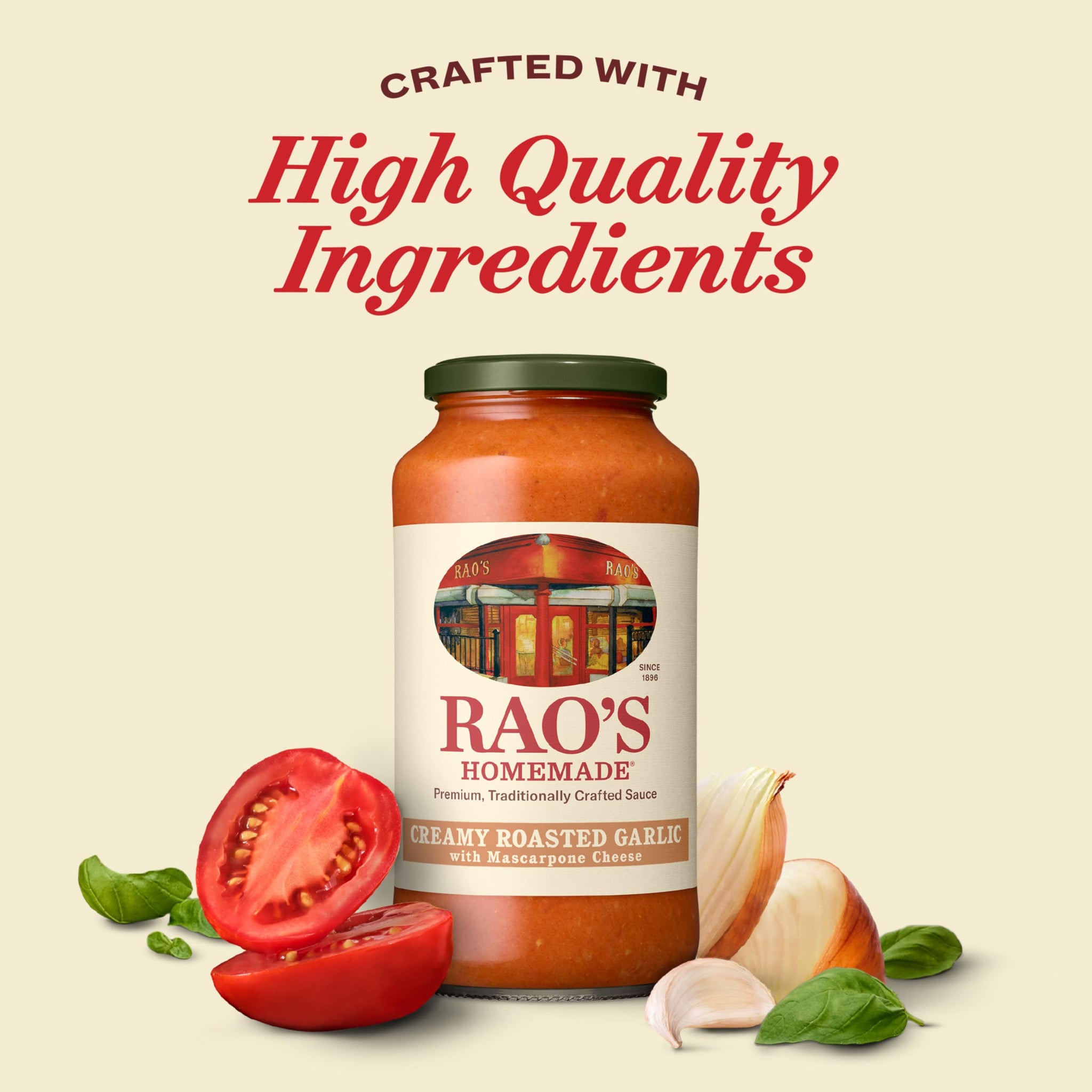 Rao's Homemade Creamy Roasted Garlic with Mascarpone Sauce, 24 oz