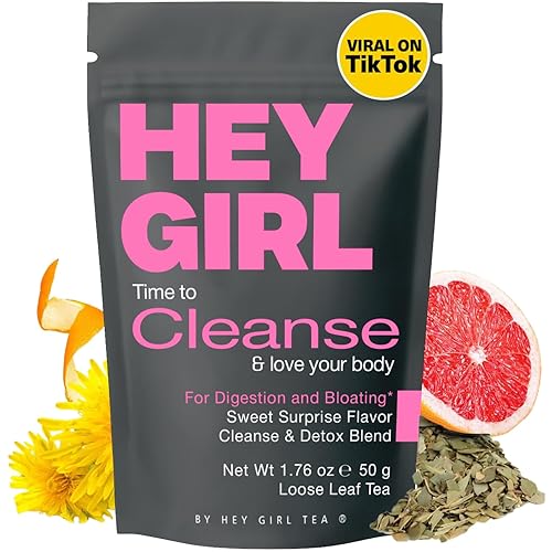Detox Tea for Bloated Belly & Digestion | Loose Leaf Herbal Tea | Body and Colon Cleanse with Milk Thistle, Burdock Root, Senna Leaf | Digestive