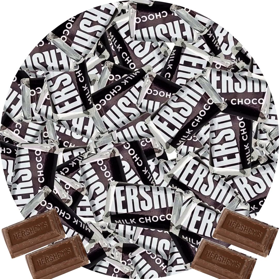 Candykrave Hersheyes Milk Chocolate Candy 2lb Bag - Bulk Individually wrapped Chocolate Bars candy, Bulk chocolates Candy for Easter, Snacking