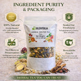 Blentolia Multi Fruit & Herbal Tea Blend with Linden, Sage, Rosehip, Ginger & Hibiscus - 12 Fruits, Herbs & Spices - Herbal Winter Tea - Loose Leaf
