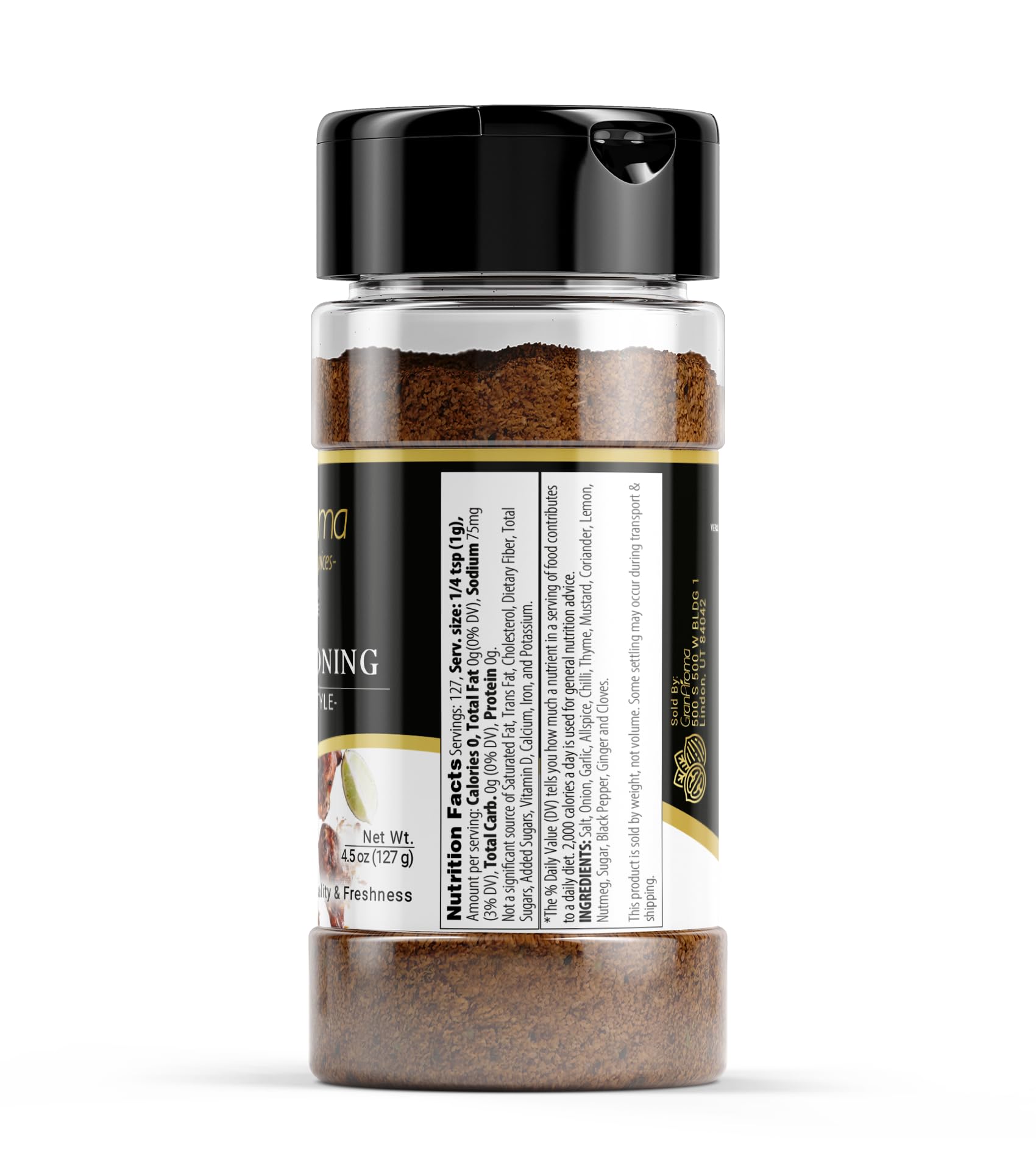 GranAroma Jamaican Jerk Seasoning, Spicy Marinade, Flavorful Dry Rub, Chicken and Pork (4.5 Ounce)