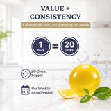 Farberware Garbage Disposal Cleaner Tablets - Disposal Cleaner and Deodorizer for Kitchen Sink Drain, Citrus Garbage Disposal Deodorizer, Sink