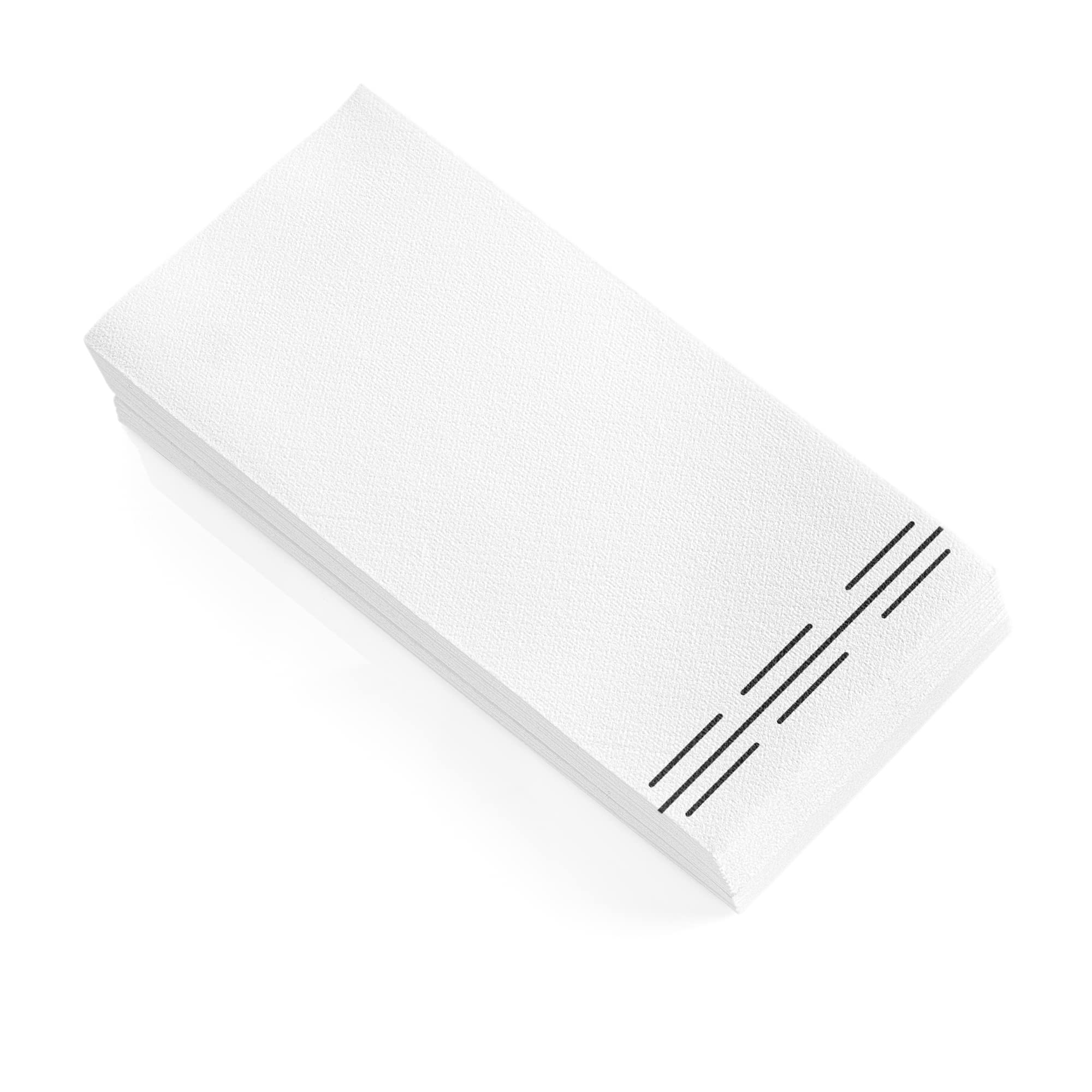 100 Pack Linen Feel Guest Paper Hand Towels | Disposable Super Absorbent Airlaid Paper Towels For Bathroom, Party, Weddings, Or Events | 12 x 17