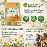 Manzanilla Té (Chamomile Tea) - 60 Premium Tea Bags - 100% Natural Herbal Infusion (Matricaria chamomilla) - Soothing Nightly Ritual - Caffeine-Free
