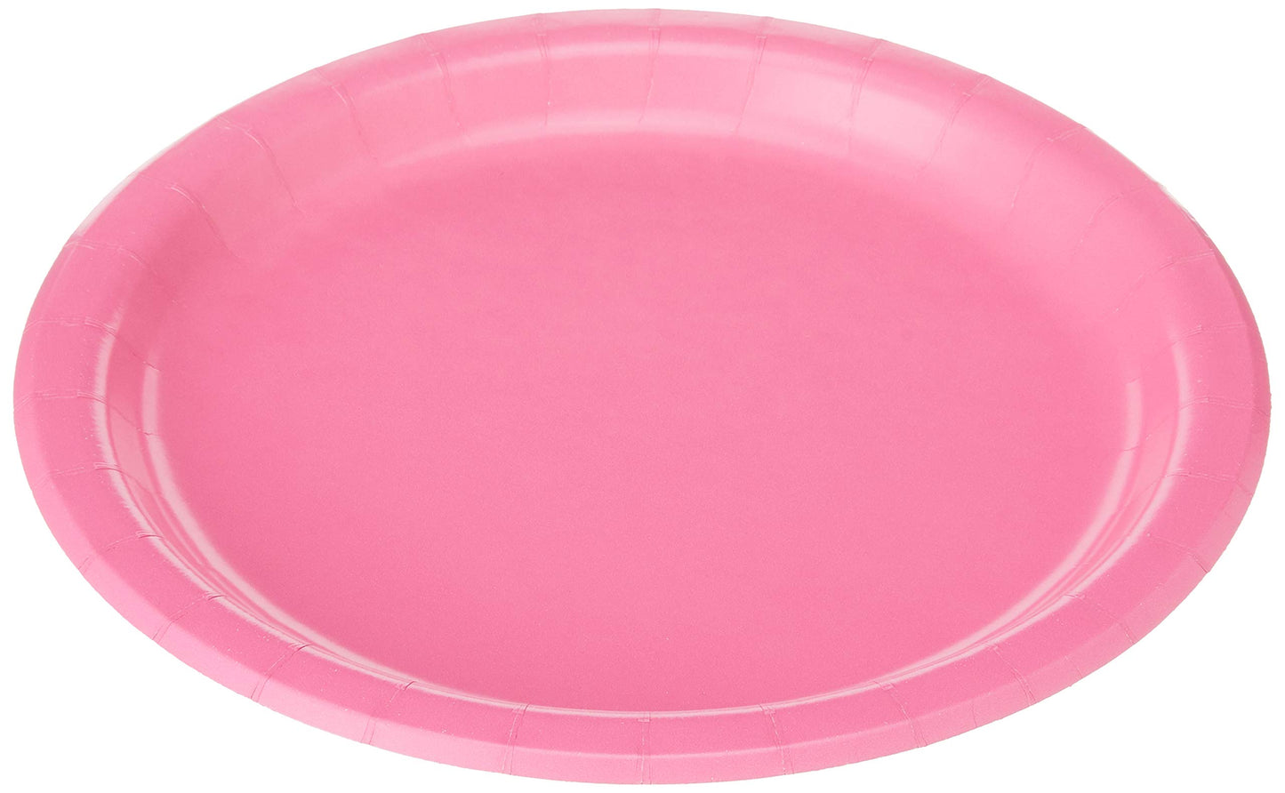 Creative Converting Touch of Color Paper Dinner Plates, 9", Candy Pink, 24 Count