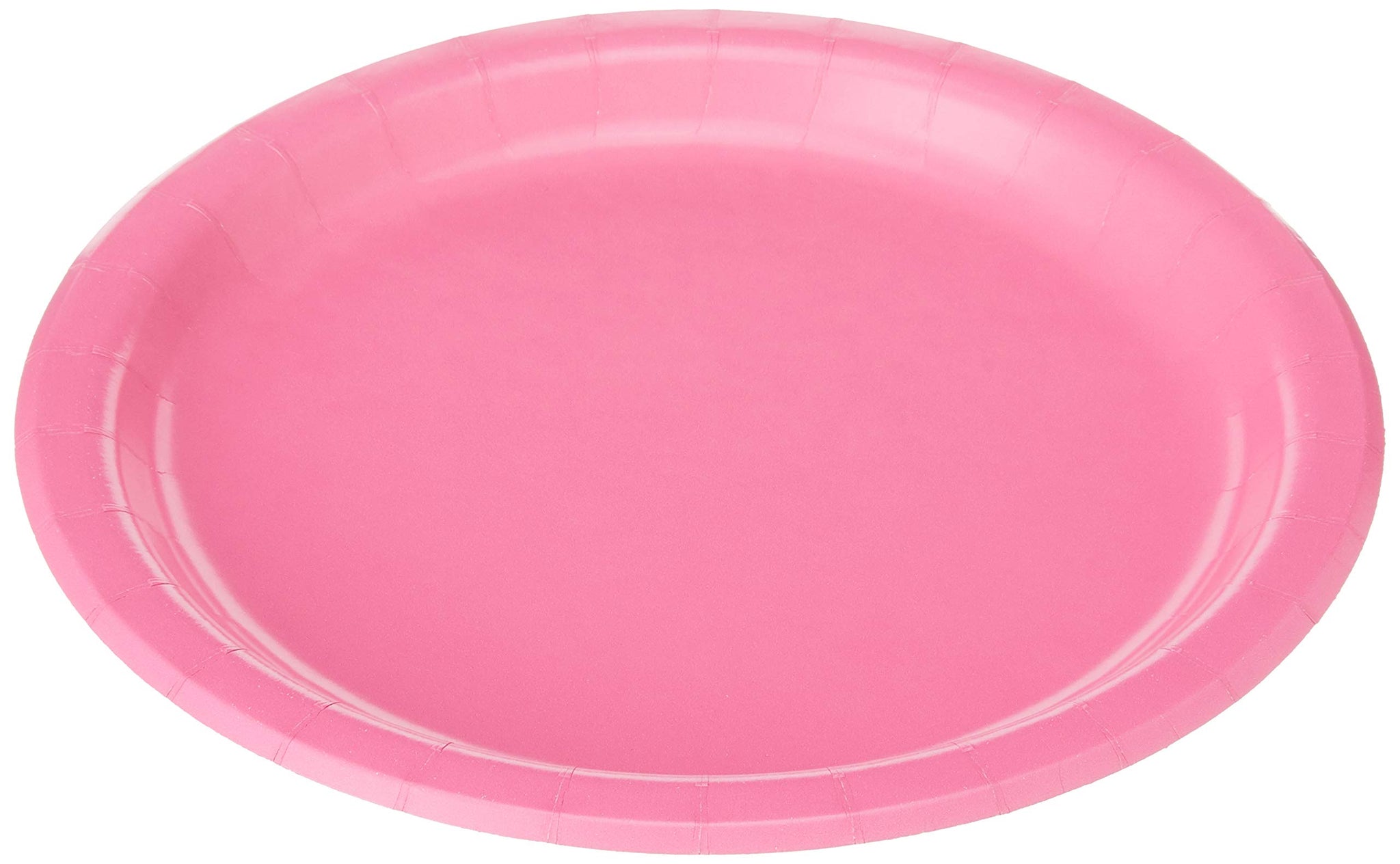 Creative Converting Touch of Color Paper Dinner Plates, 9", Candy Pink, 24 Count