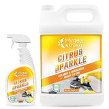 Hygea Natural Citrus Sparkle Chemical-Free Heavy Duty Degreaser & All Purpose Cleaner - Pure Citrus Extracts & Natural D-limonene - Removes Grease