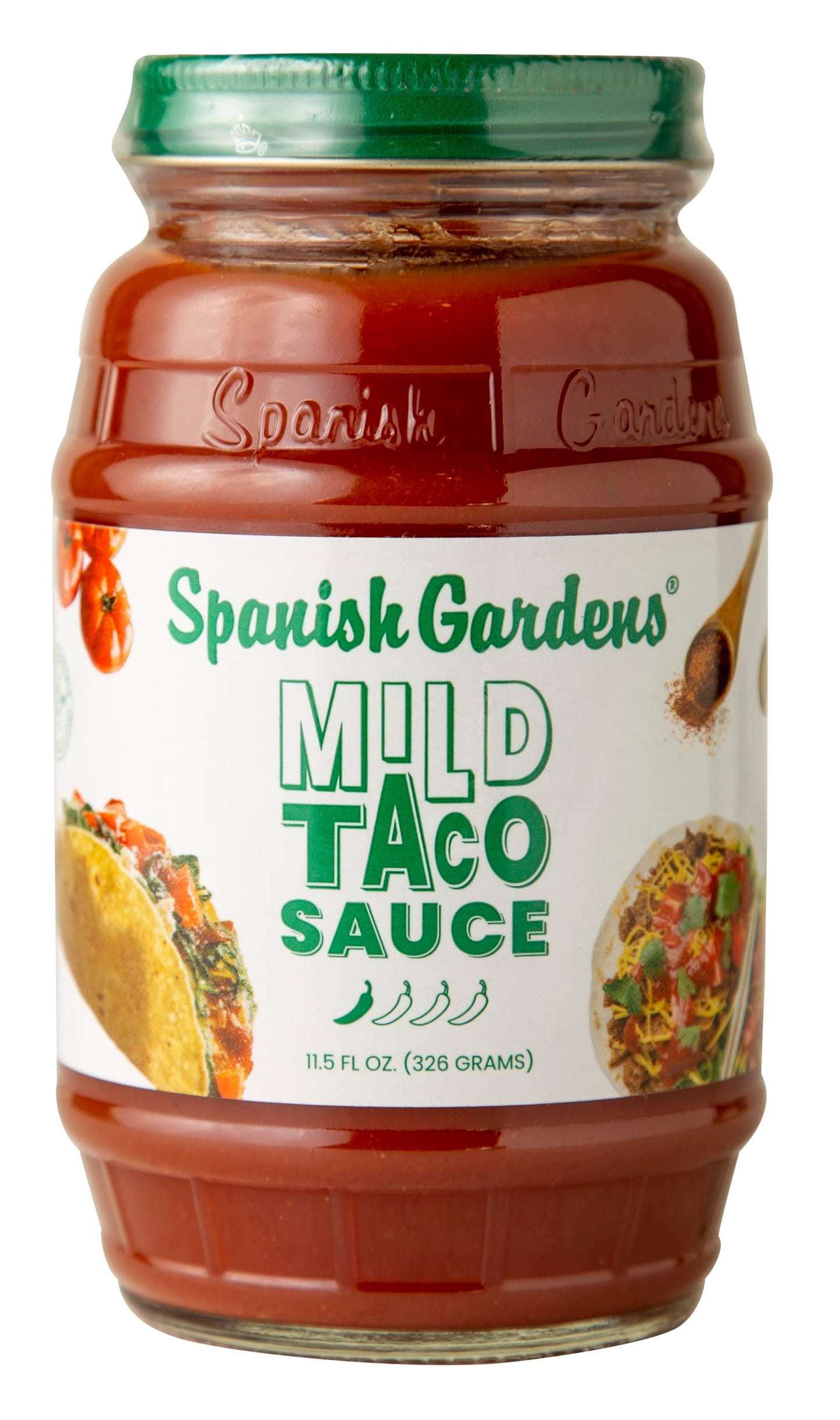 Spanish Gardens Mild Taco Sauce (6 Pack) - Mild Sauce for Authentic Mexican Food - Original Family Recipe for Tex Mex Food (11.5 oz)