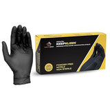Superior Black Nitrile Gloves, Latex Free Glove, Disposable Gloves, Powder Free, Ultra Thin 3.5 mil Thickness, 9" Length, Size Large (Box of 200)