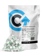 Arcor Spearmint Starlights Candy by Cambie | 2 lbs of Spearmint Starlight Mints | Individually Pinwheel Mint Hard Candy | Deliciously Sweet Mint Candy