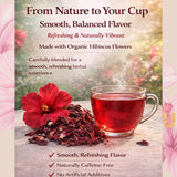 Organic Hibiscus Tea Bags - 100 Plant-Based Tea Bags - Hibiscus Flower Herbal Tea - Caffeine Free Herbal Tea - USDA Organic - Tealise