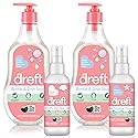 DREFT Bottle and Dish Soap Baby Gift Set - Bonus Travel Size Dreft All Purpose Cleaner & Stain Remover - Made to Clean Baby Essentials - Plant Based