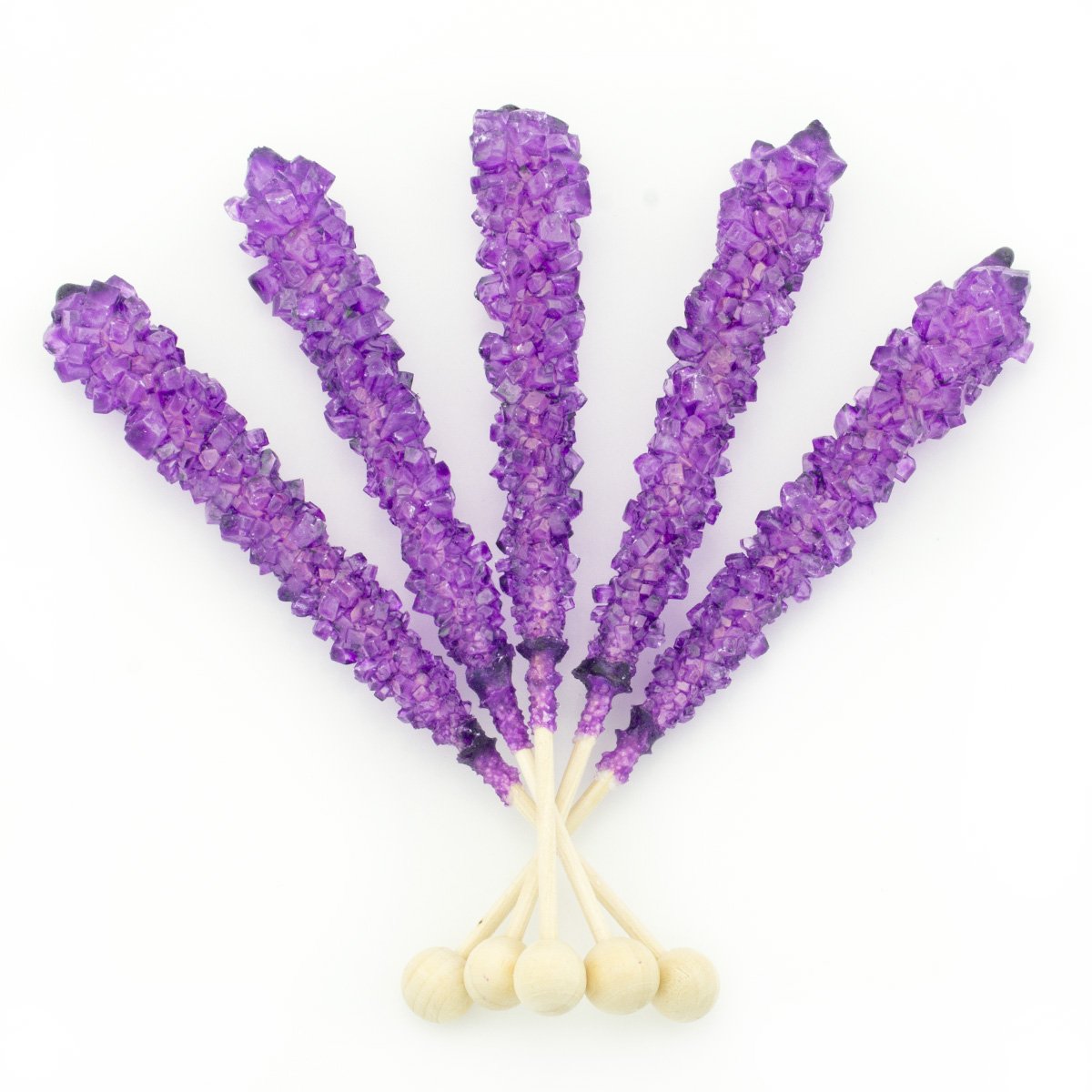 Boone's Mill | Rock Crystal Candy Sticks | Purple Grape | 36 Sticks