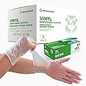 Dr.GreenPanda Small 1000pcs Clear Vinyl 3mil Disposable Food Safe Gloves for Food Service Food Prep Food Handling Cooking Cleaning Multipurpose Light