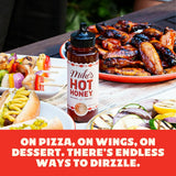 Mike's Hot Honey, Original & Extra Hot, America's #1 Spicy Honey with Chili Peppers, (10oz Bottle, 2 Pack)