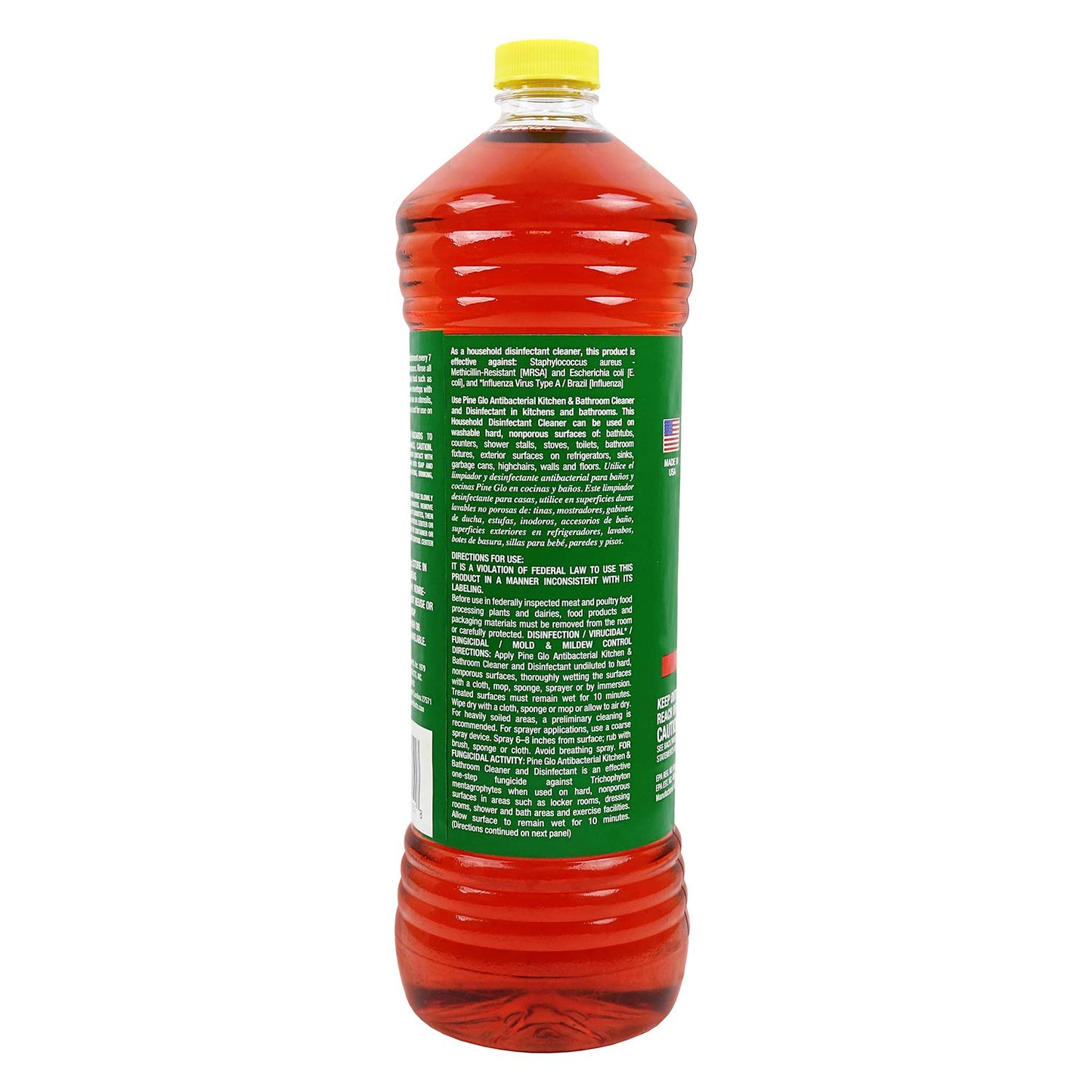 Pine Glo Antibacterial and Disinfectant Cleaner, Hospital Grade and EPA Registered. Pine Scent 40 Fl oz Bottle