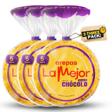 LA MEJOR Sweet Corn Arepas de Chócolo 3 Packs (15 Units) | Authentic Colombian Tender Corn Patties | Gluten-Free, Artisanal Small Batches, Vacuum