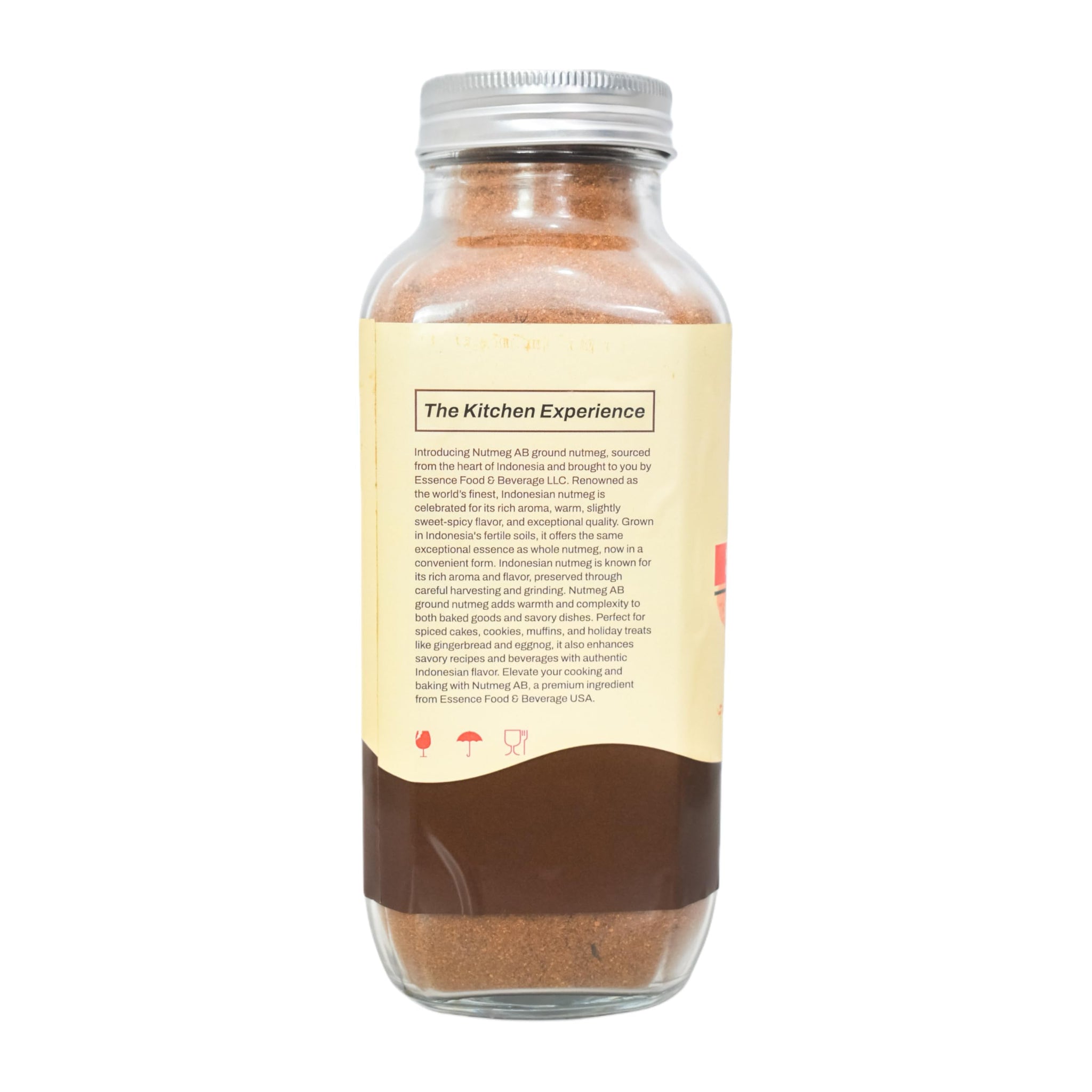 Nutmeg Ground 8.8 OZ JAR, 100% Natural, Super Strong Aroma, For Baking and Cooking.