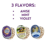 Les Anis de Flavigny Candy Gift Set (Anis, Mint, Violet)