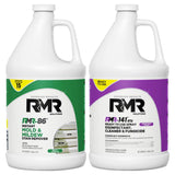 RMR Brands DIY Mold Remover Bundle - Complete Mold Killer & Stain Remover Bundle - Mold and Mildew Prevention Kit, Disinfectant Spray, Includes 2-1