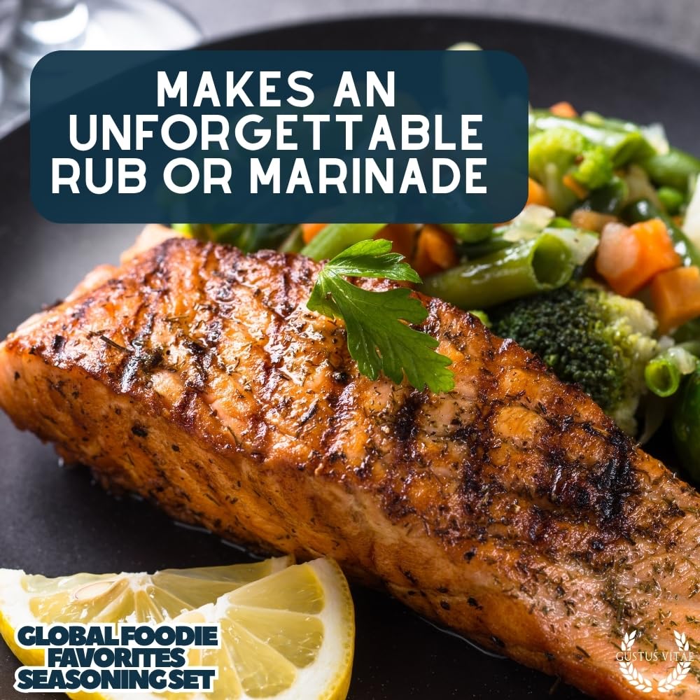 Global Foodie Favorites | Gourmet Seasoning and Rub Collection | Non GMO | All Natural | Small Batch | Artisan Spice Blends | Gourmet Gift | Made in